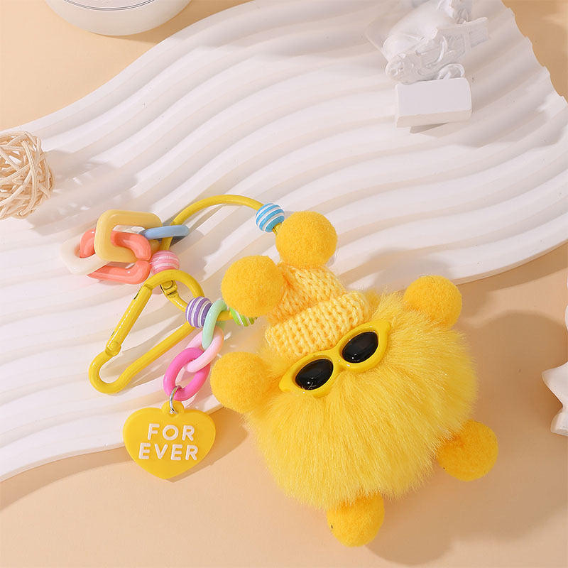 π Adorable Fluffy Buddy Keychain