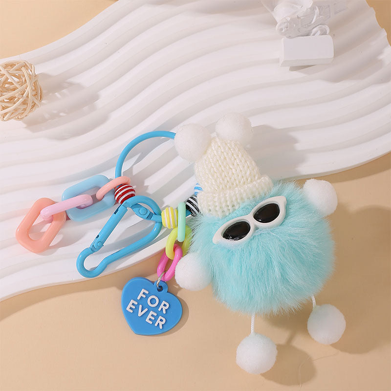 π Adorable Fluffy Buddy Keychain