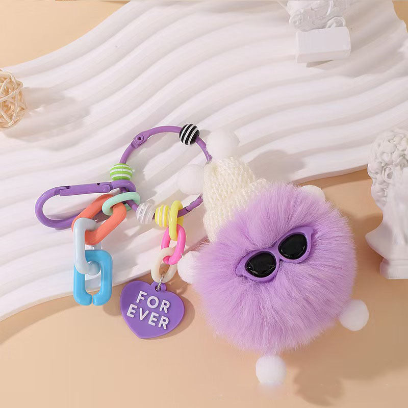 π Adorable Fluffy Buddy Keychain