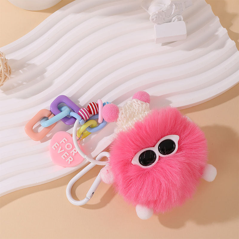 🌟 Adorable Fluffy Buddy Keychain