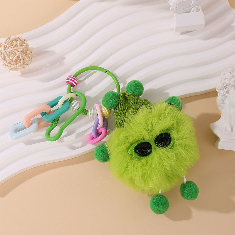 🌟 Adorable Fluffy Buddy Keychain