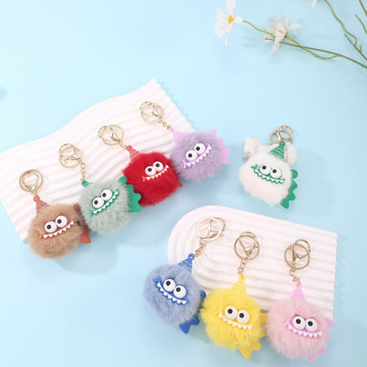 🦈Fluffy Shark Monster Keychain