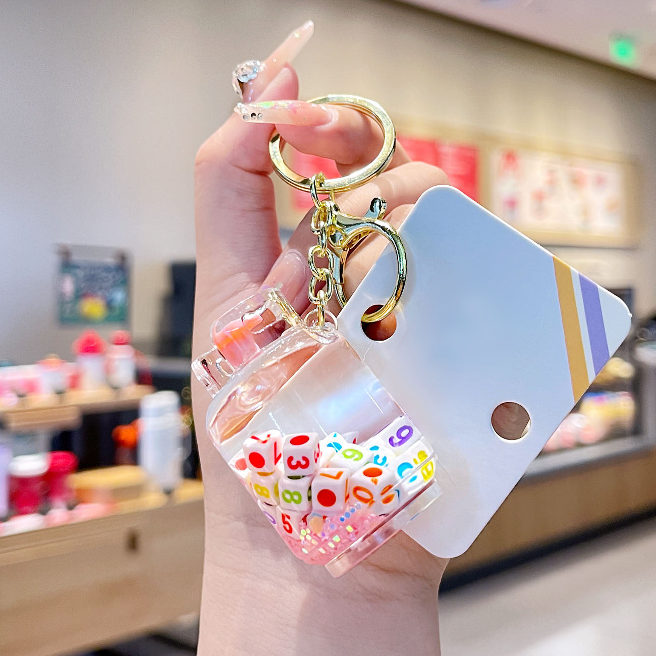Cute Mini Gas Tank Keychain