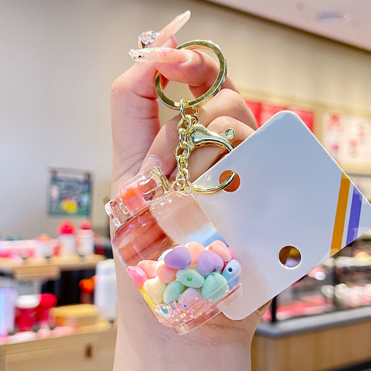Cute Mini Gas Tank Keychain