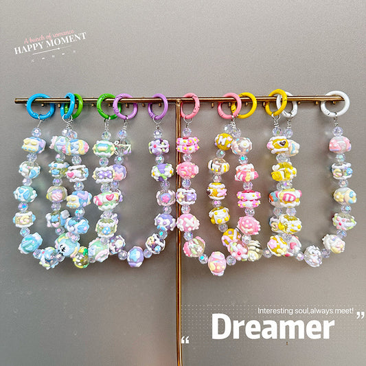 🌈 Charming Beaded Candy Keychain