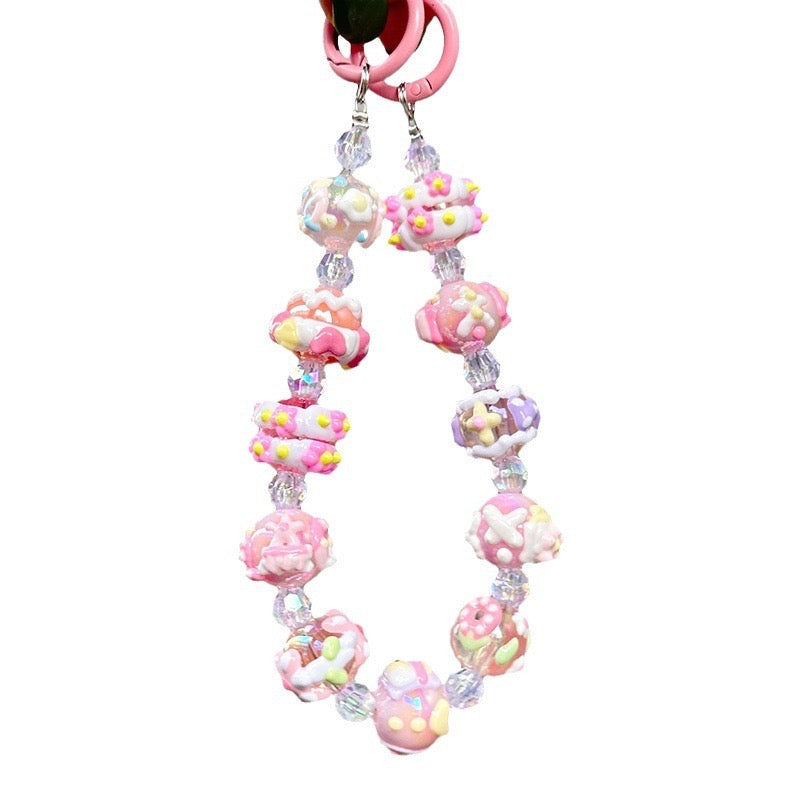 🌈 Charming Beaded Candy Keychain
