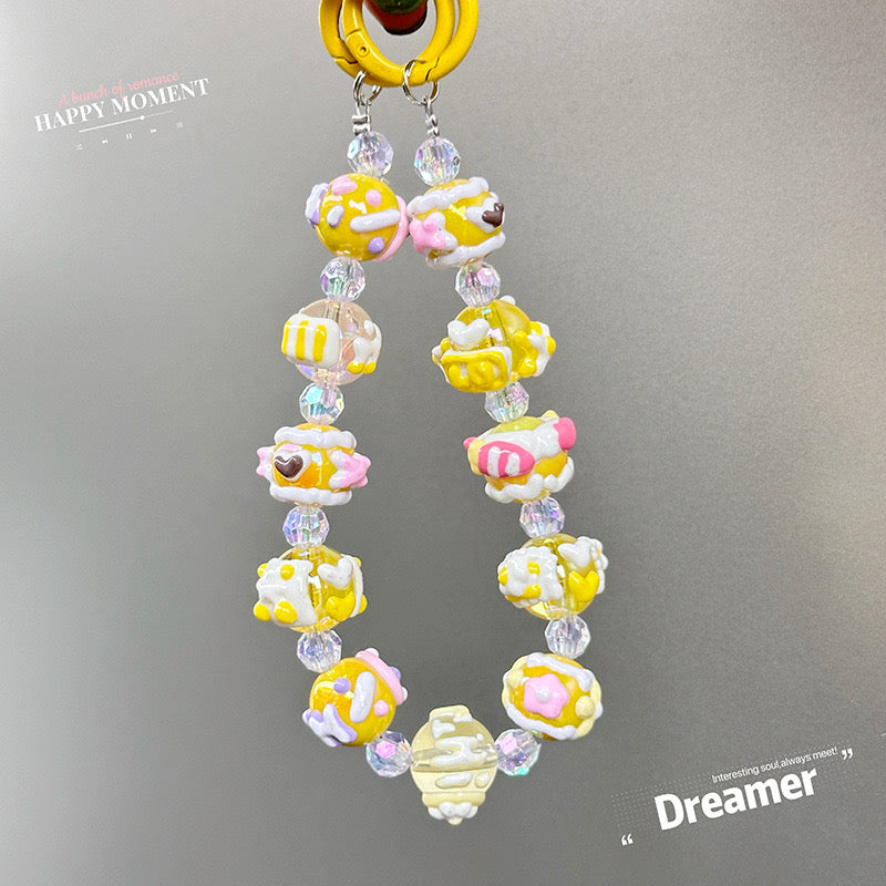 🌈 Charming Beaded Candy Keychain