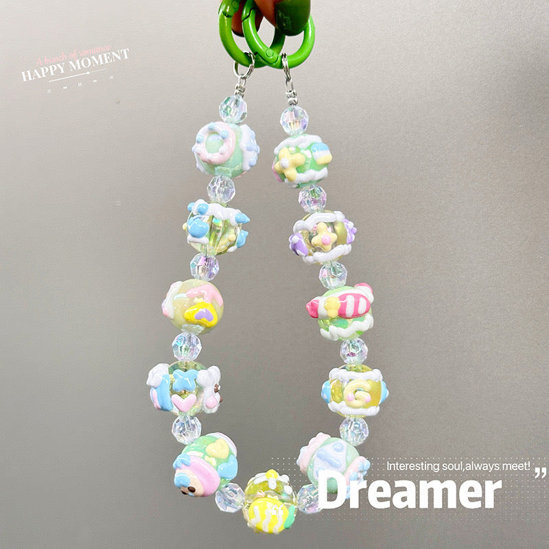 🌈 Charming Beaded Candy Keychain