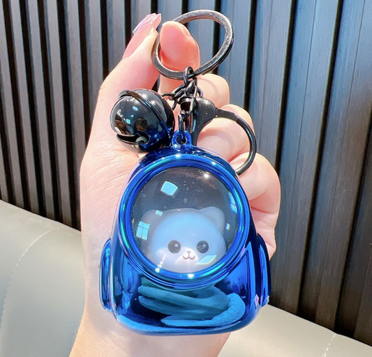 🚀 Space Bear Astronaut Keychain