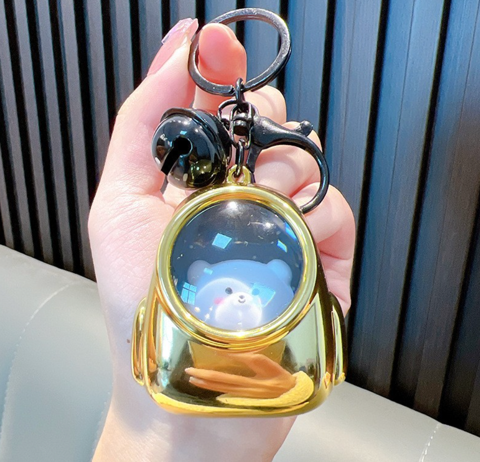 🚀 Space Bear Astronaut Keychain